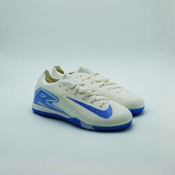 Nike Air Zoom Mercurial Vapor 16 Elite Trainer - Beige/Blue