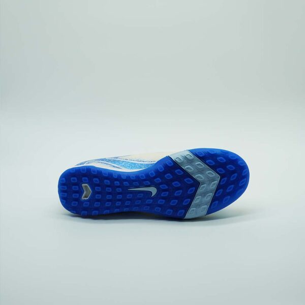 Nike Air Zoom Mercurial Vapor 16 Elite Trainer - Beige/Blue - Image 4